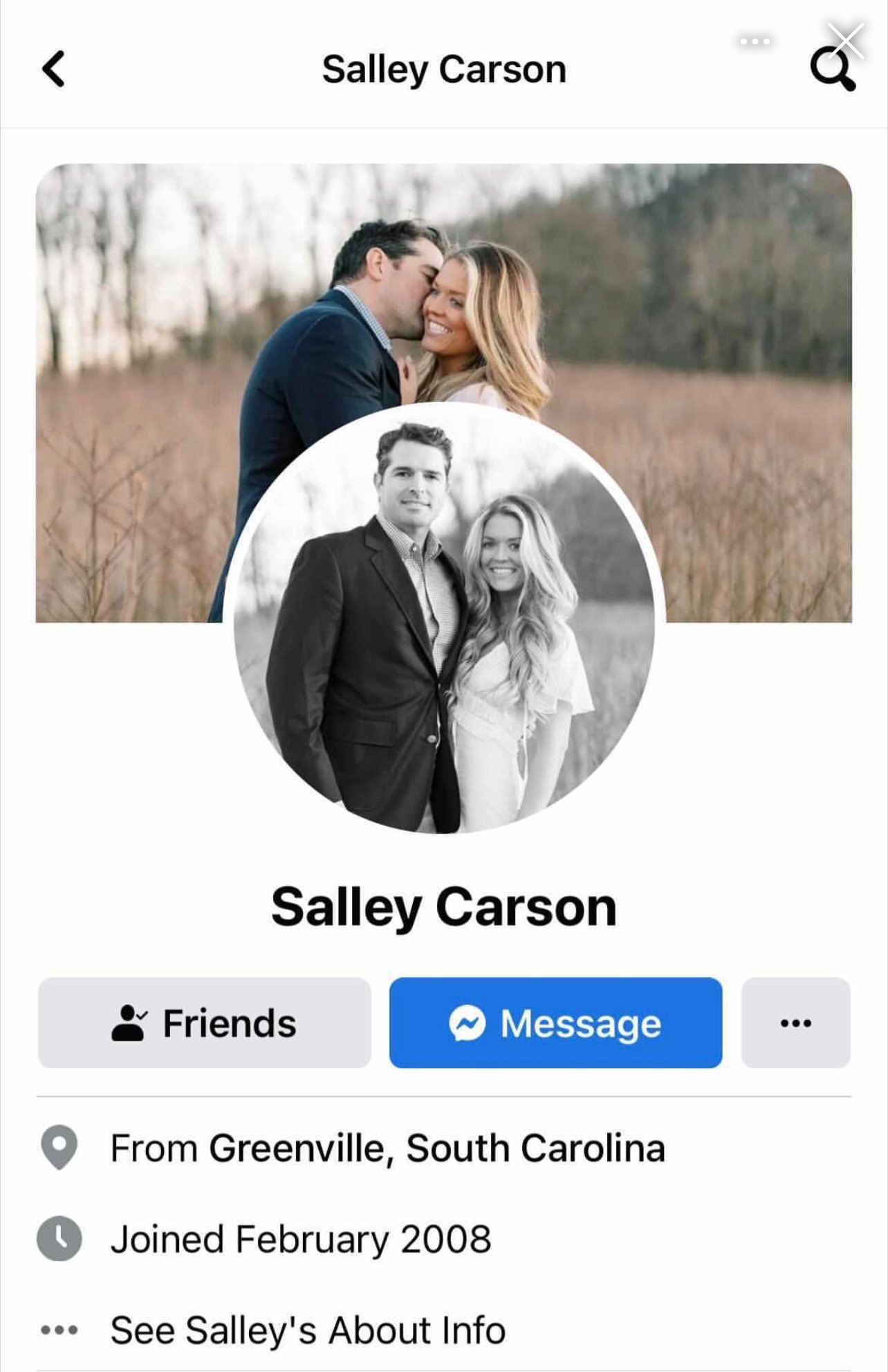 Salley Carson was supposed to get married to her boyfriend-turned-fiance.