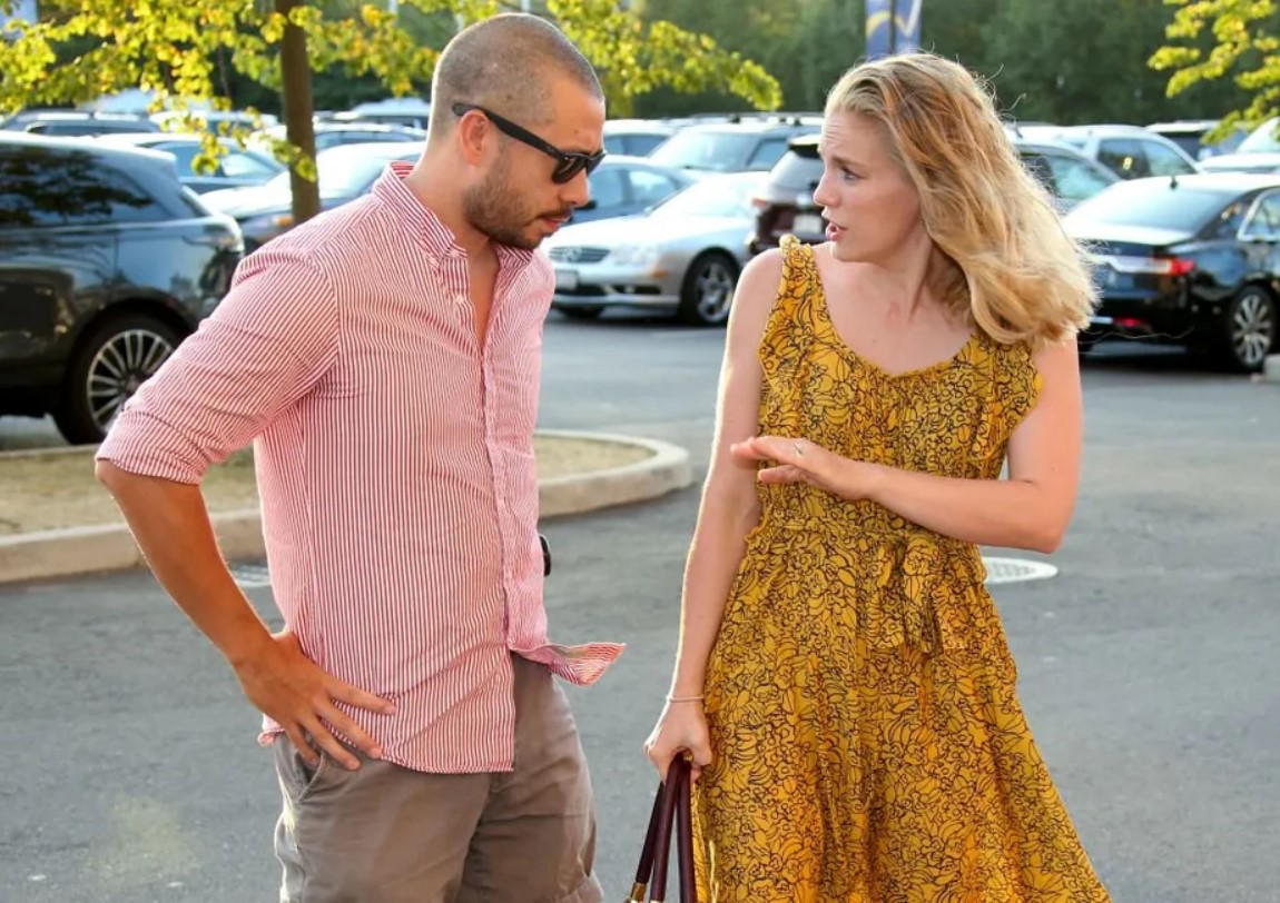 Anna Chlumsky and Shaun So at the 2018 tennis US Open.