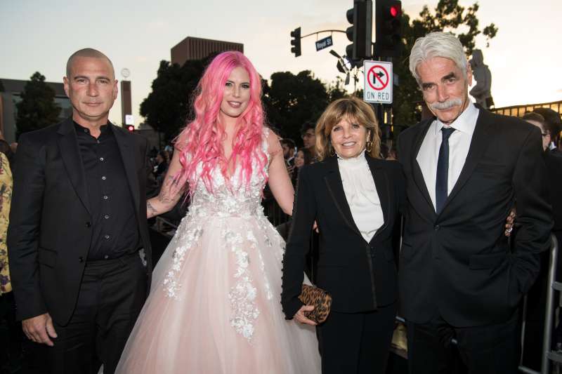 Cleo Rose Elliott with her parents and fiance Randy Christopher Bates.