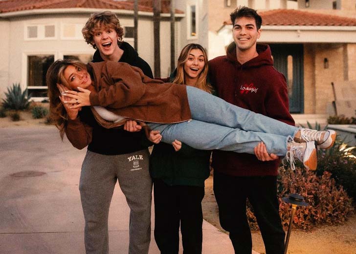 Hype House members welcoming Tabitha Swatosh in February 2022