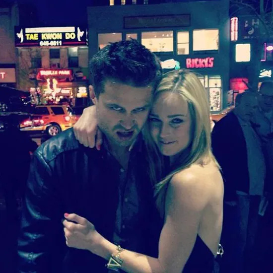 Caity Lotz with ex-boyfriend Maciej Zakoscielny