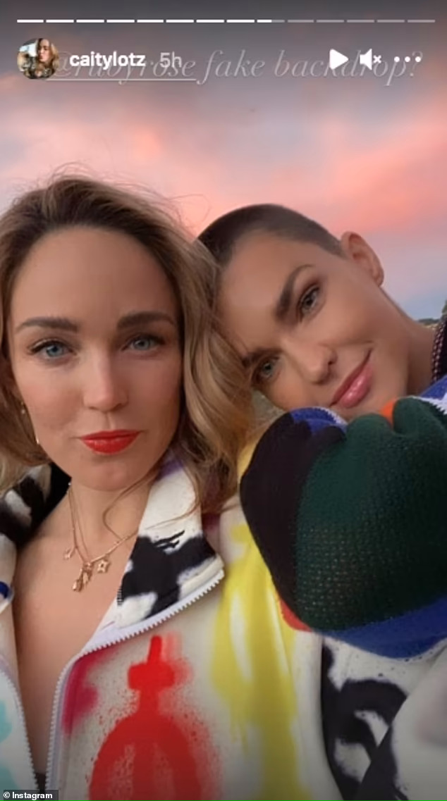 Caity Lotz's Instagram story with Ruby Rose