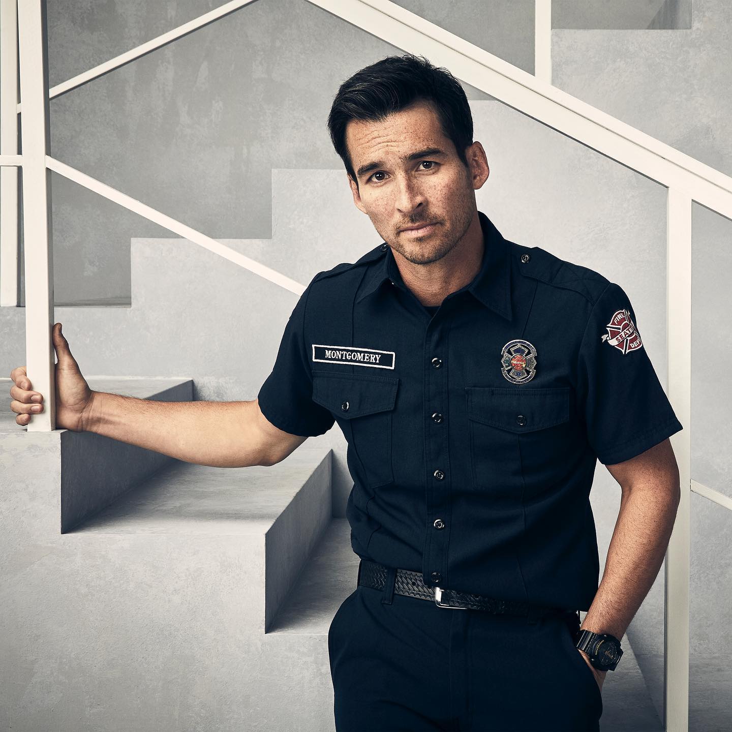 Jay Hayden as Travis Montgomery in 'Station 19'