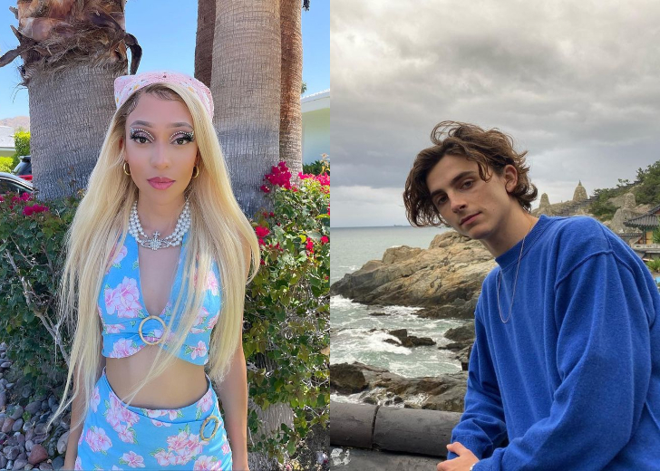 Sarah Talabi and Timothée Chalamet