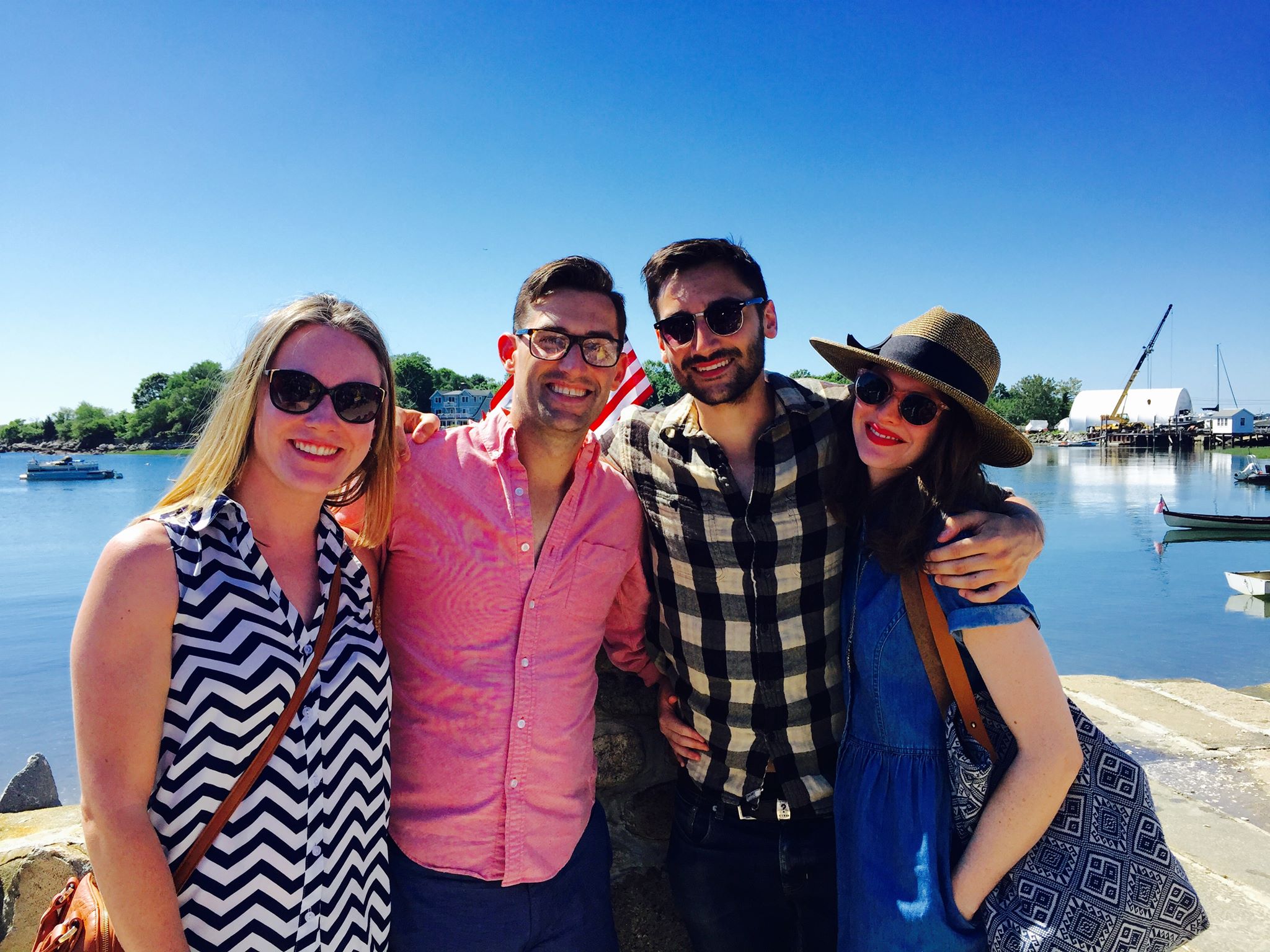 Ben Collins with his rumored girlfriend (on the right) and his other friends