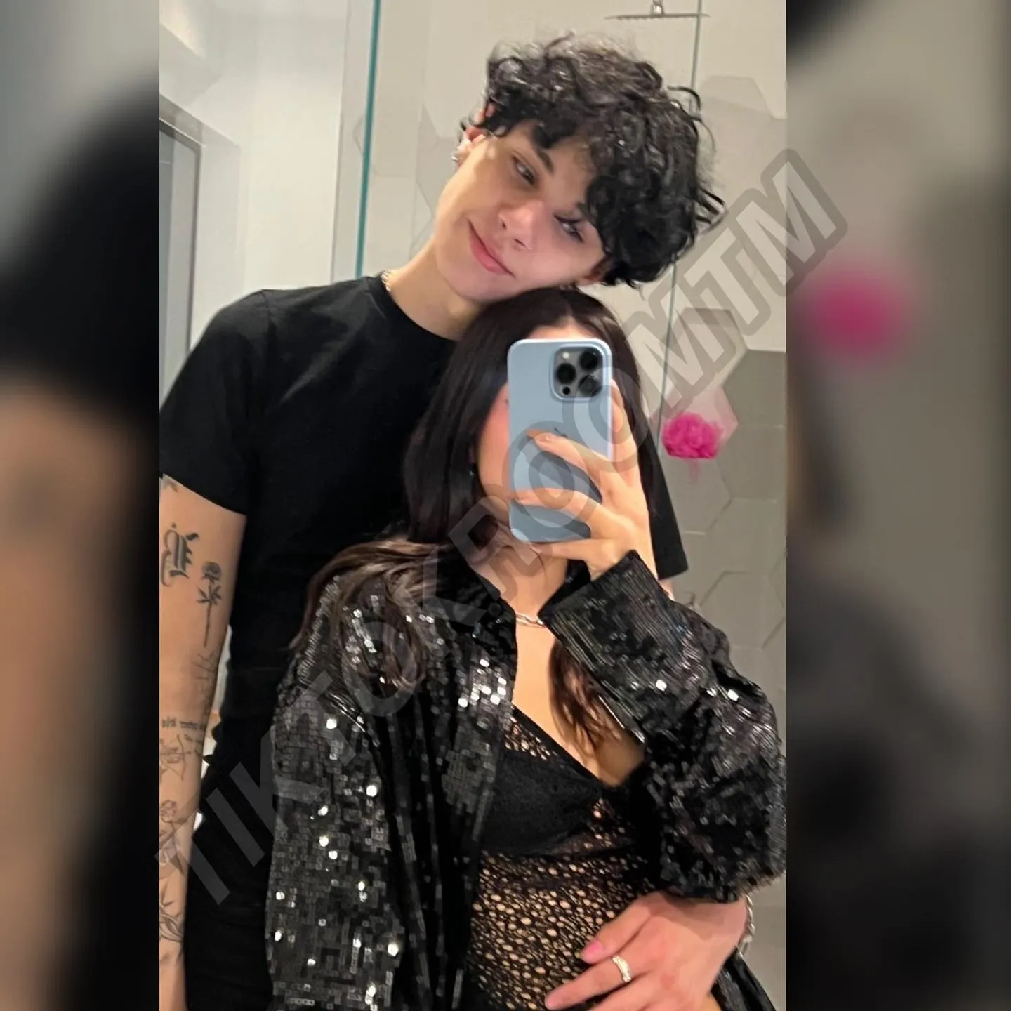 Landon Barker and his girlfriend Charli D'Amelio's picture posted by Landon