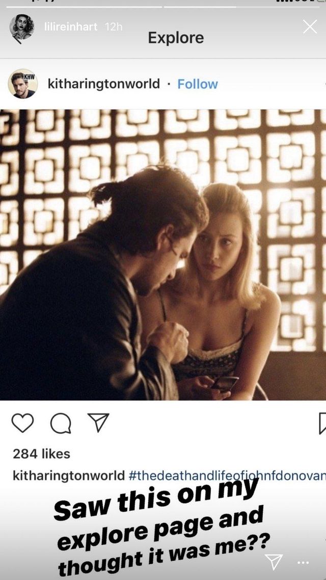 Lili Reinhart's look-alike Sarah Gadon.