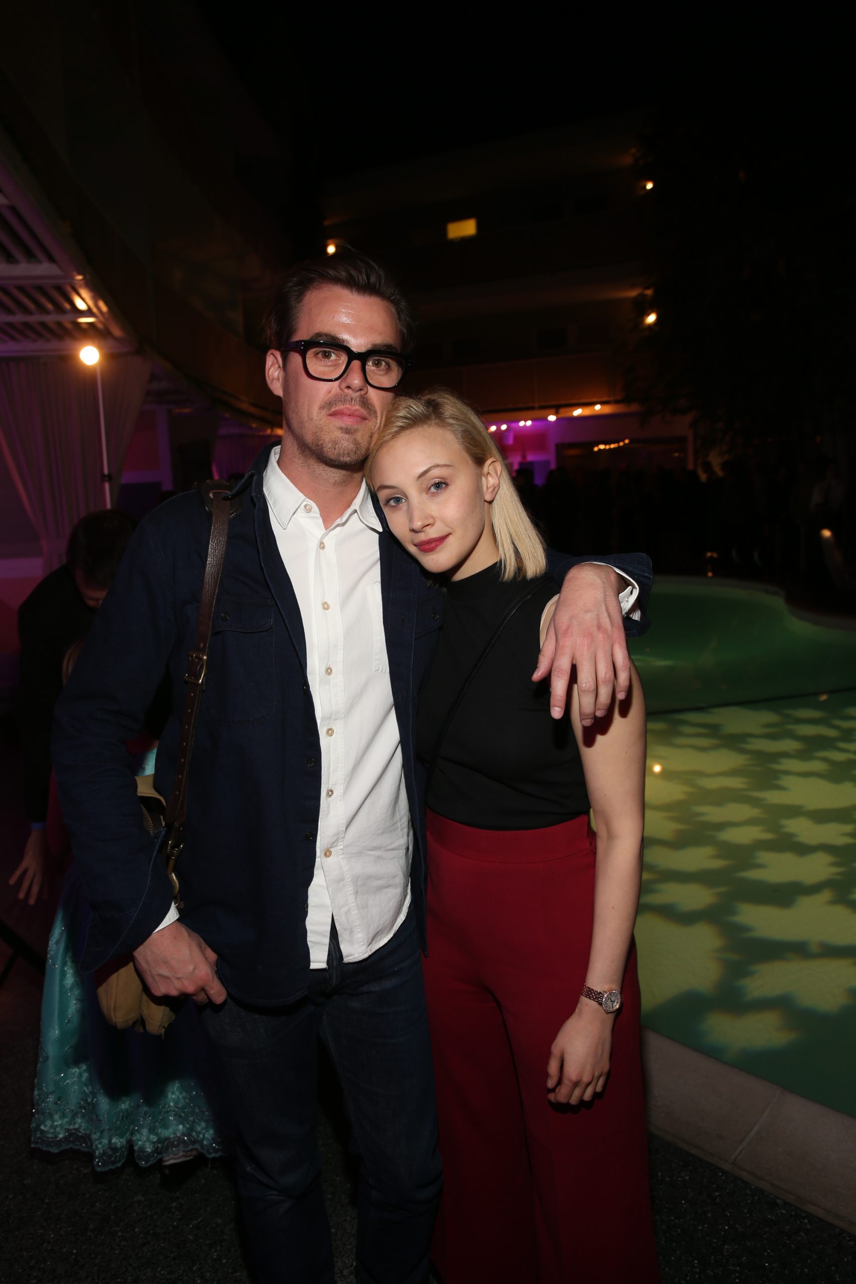 Sarah Gadon with Matthew Hannam.