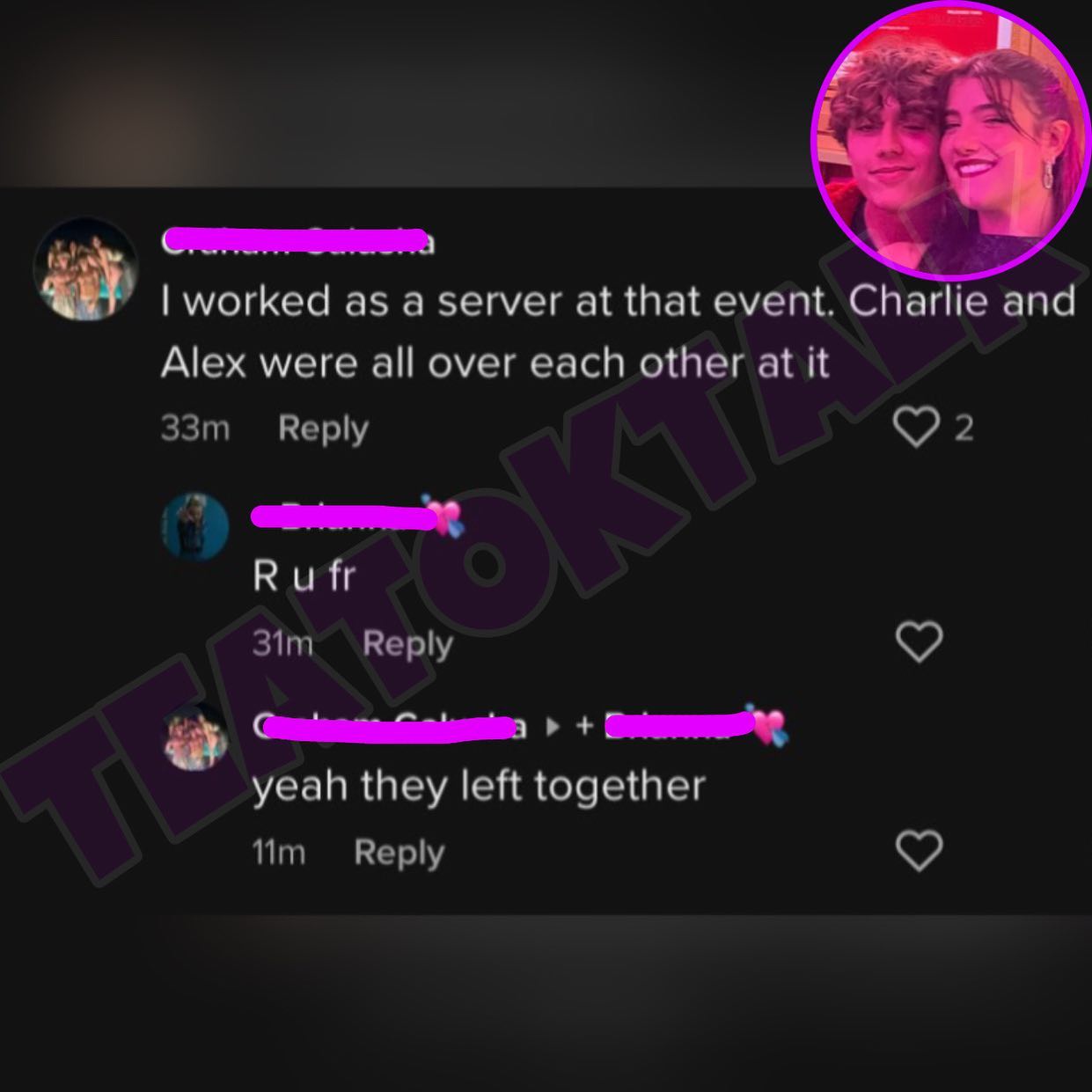Witness claims Charli D’Amelio was all over her mystery man Alex Novian