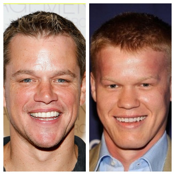 Jesse Plemons and Matt Damon are perfect look-alikes of each other.