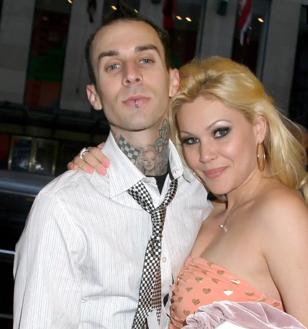 Shanna Moakler and her ex husband Travis Barker.