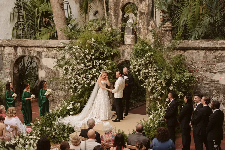 Caity Lotz and Kyle Schmid wedding ceremony