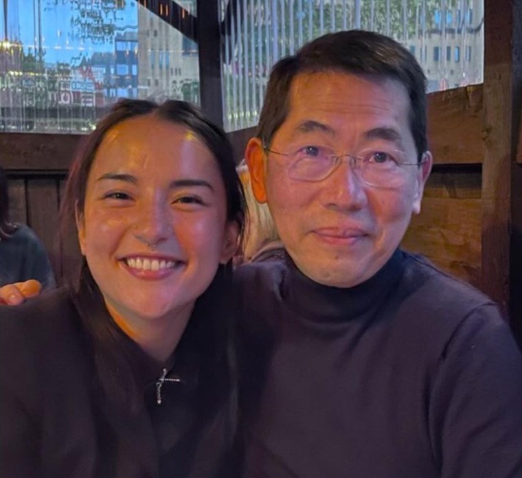 Jessie Mei Li alongside her father Art Li