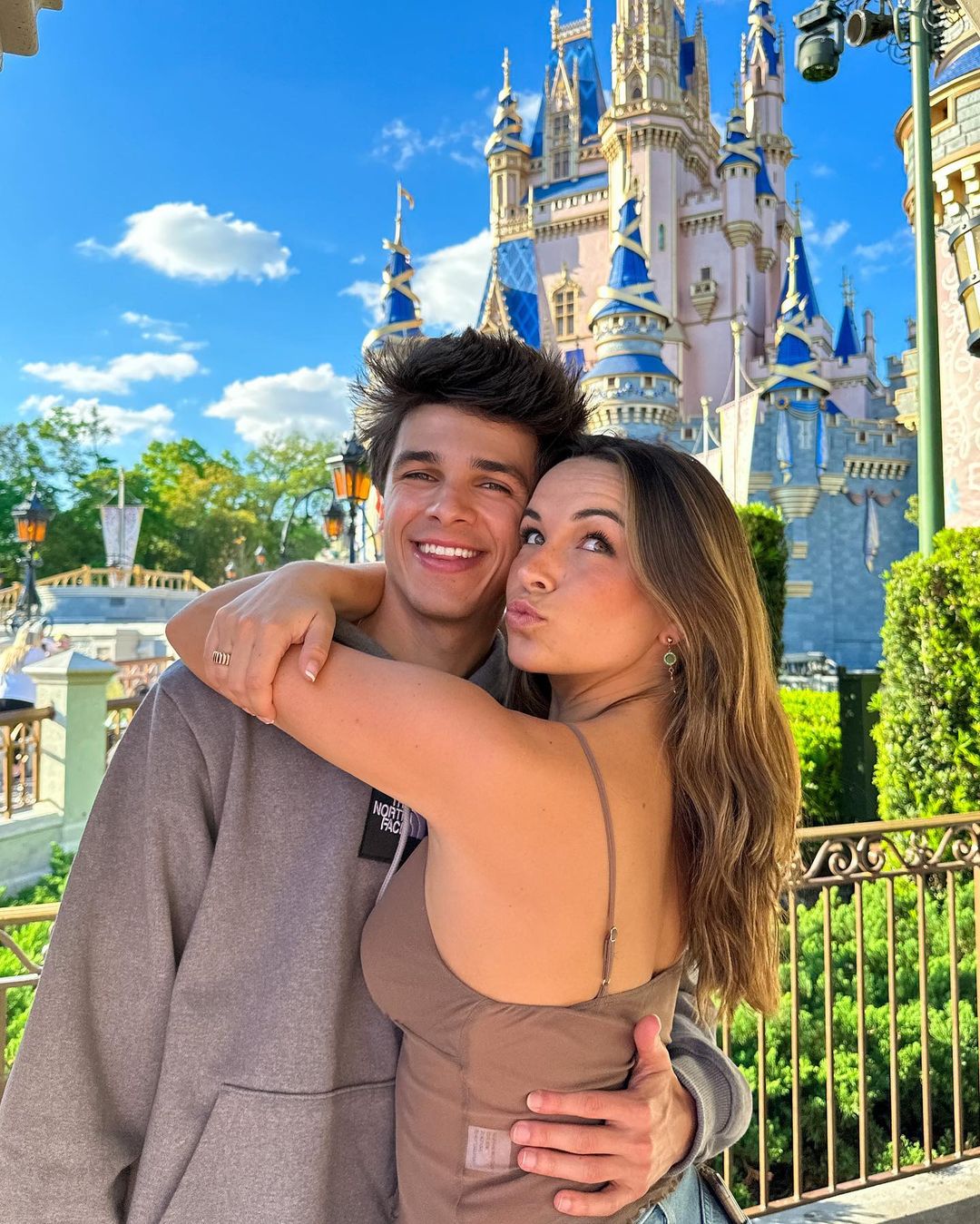 Brent Rivera with his rumored girlfriend Pierson Wodzynski at Disney World