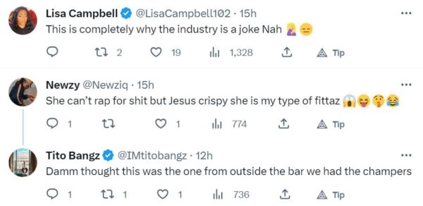 Fans react to Tori Brixx's rap at the Bet Awards
