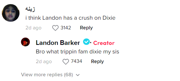Landon Barker denied dating rumors with his girlfriend Charli D’Amelio’s sister Dixie D’Amelio