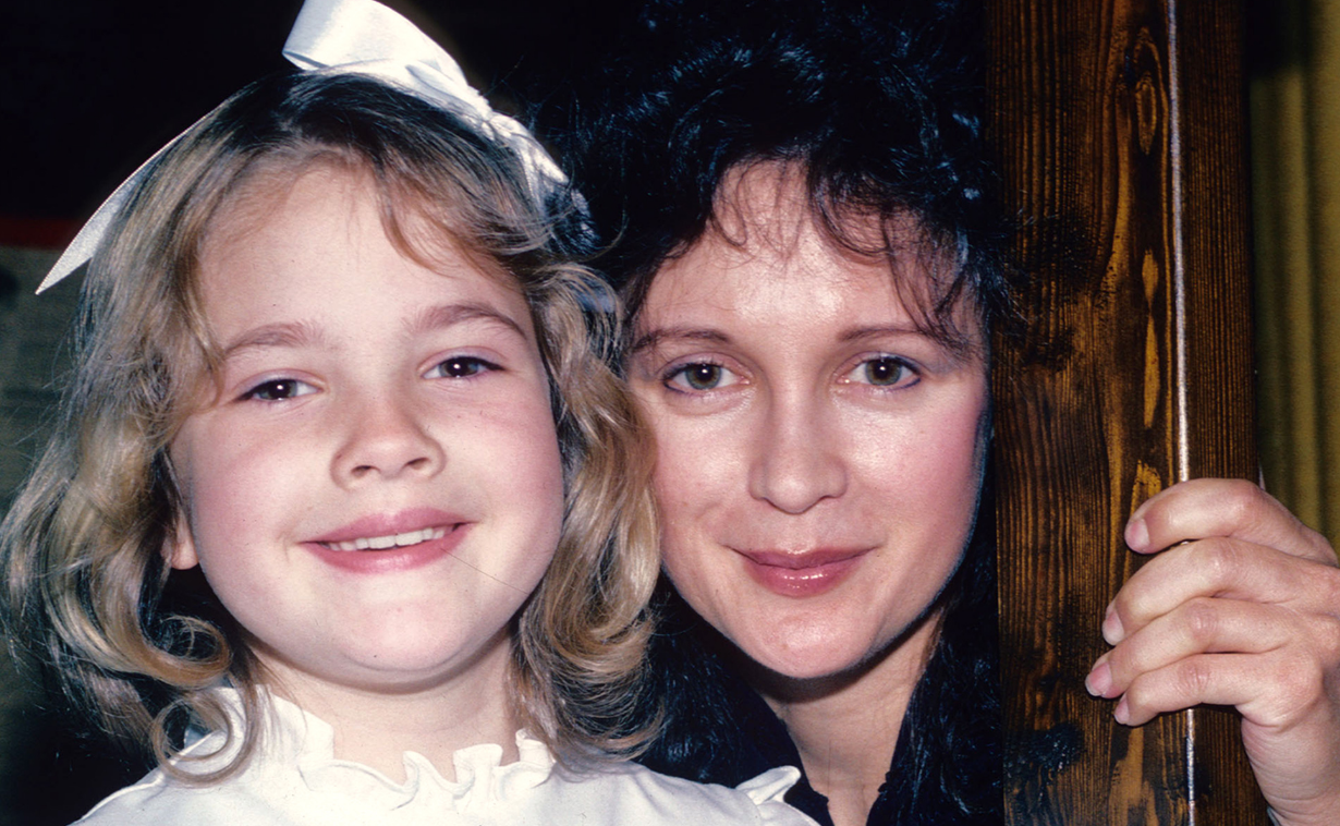 Drew Barrymore and her mother Jaid Barrymore.