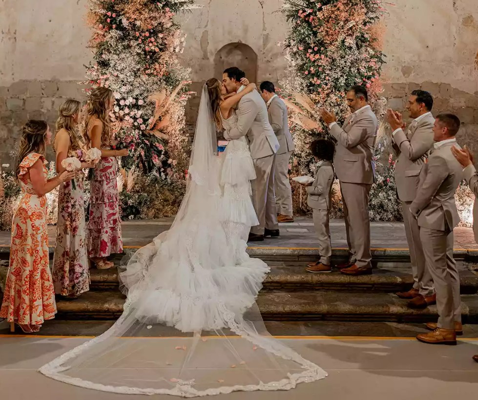 Perry Mattfeld and Mark Sanchez married in a stunning ceremony.