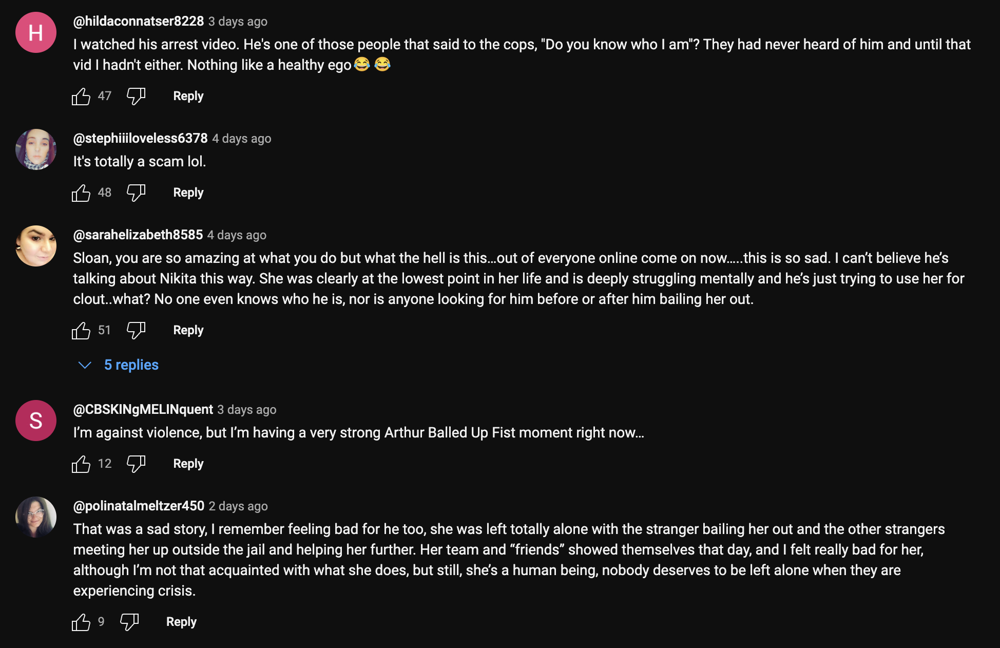 Fans’ reaction to Icy Wyatt bailing Nikita Dragun from jail for clout.