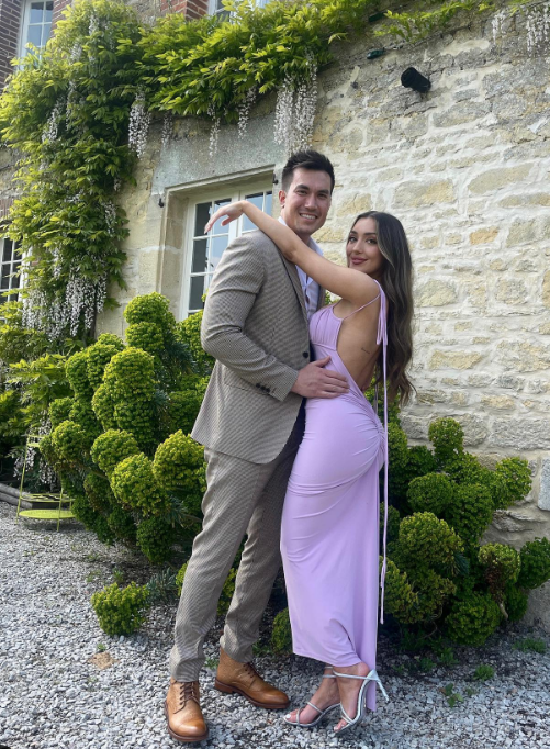 Chris Conran and Alana Milne marked their second dating anniversary.