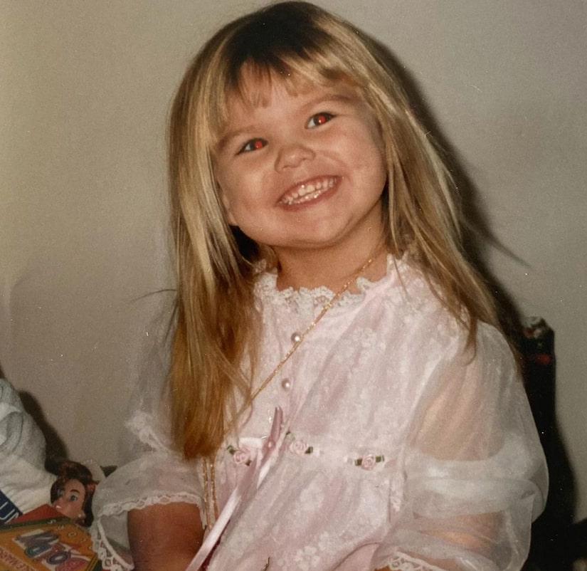 A picture of Hannah Brown when she was a child