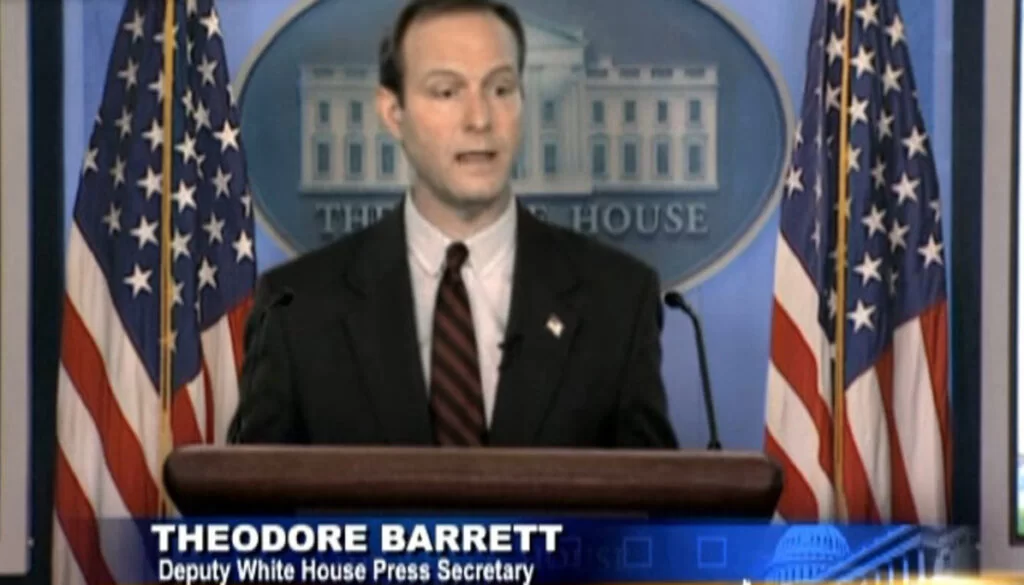 A screenshot of Theodore Barrett from the YouTube video