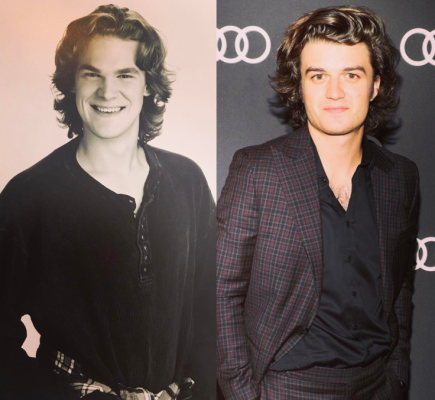 David Harbour posted a photo of Joe alongside his own, showing the resemblance.