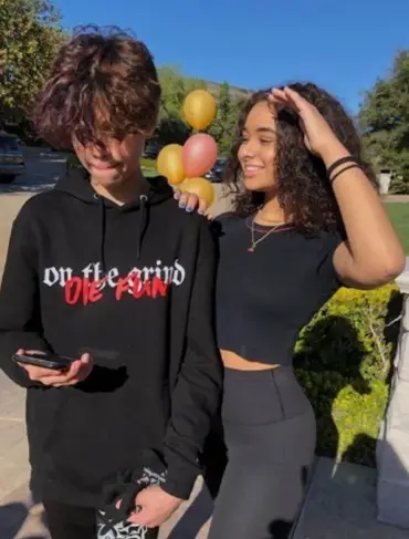 Devenity Perkins with her ex-boyfriend Landon Barker