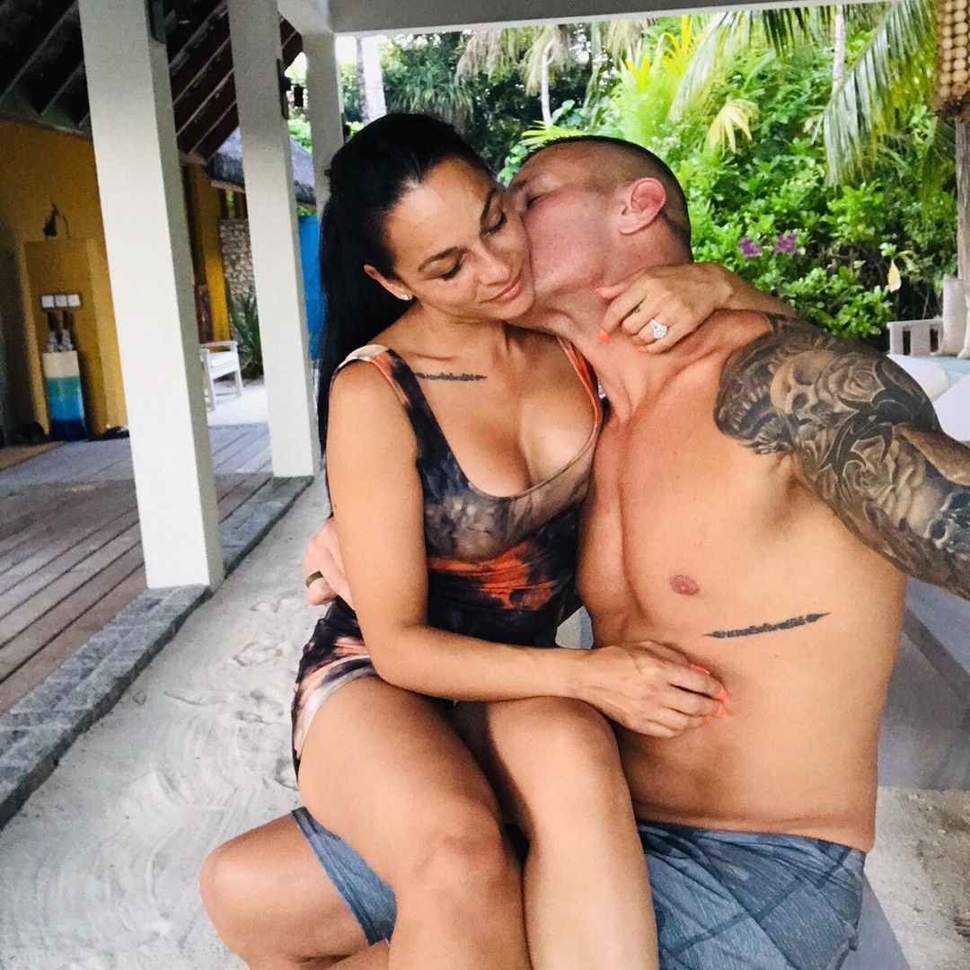 Randy Orton’s matching tattoo with his wife, Kim.