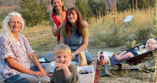 Bear Brown, celebrating his mother's 60th birthday with his family
