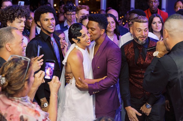 Kiana Madeira and her husband Lovell Adams-Gray.