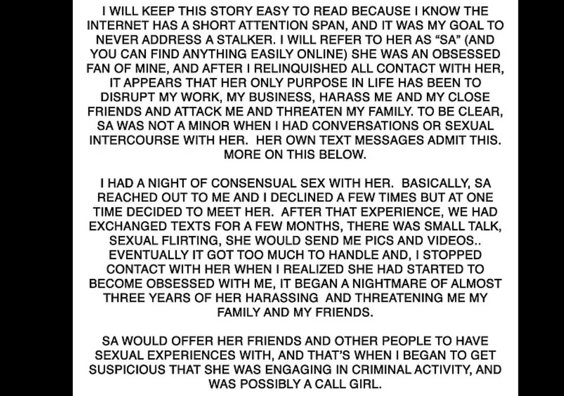 DJ Diplo defended himself, asserting that he never forced anyone into intimate encounters.
