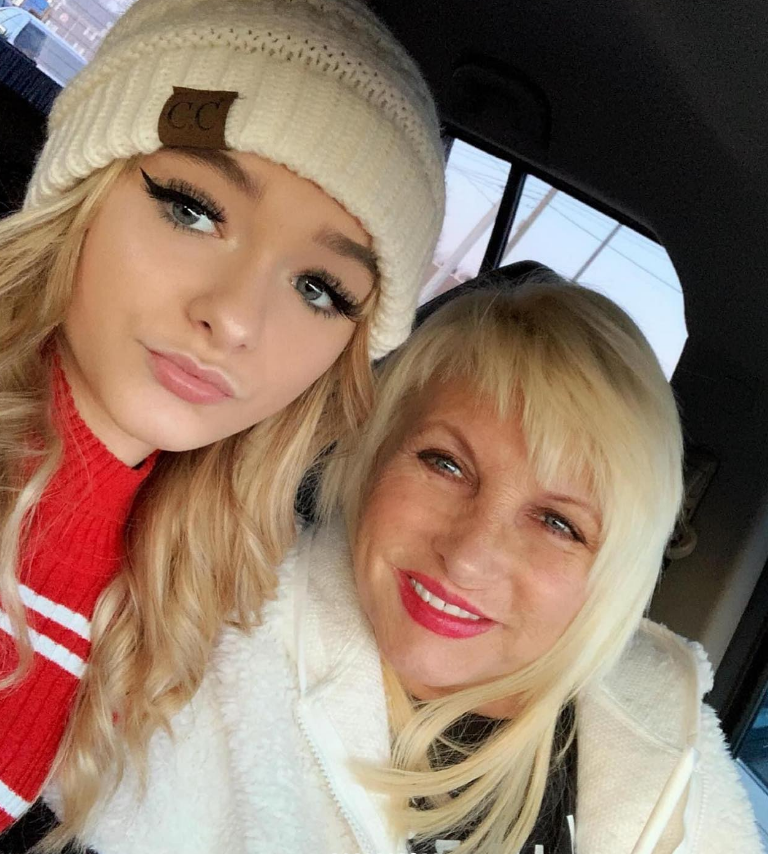 Zoe LaVerne and her mother Debbie Pemberton.