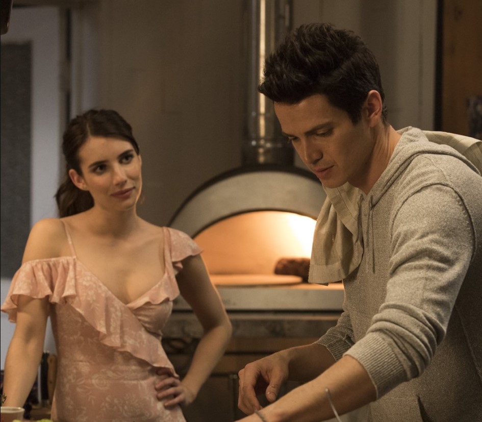 Emma Roberts and Hayden Christensen in the 2018 movie 'Little Italy'