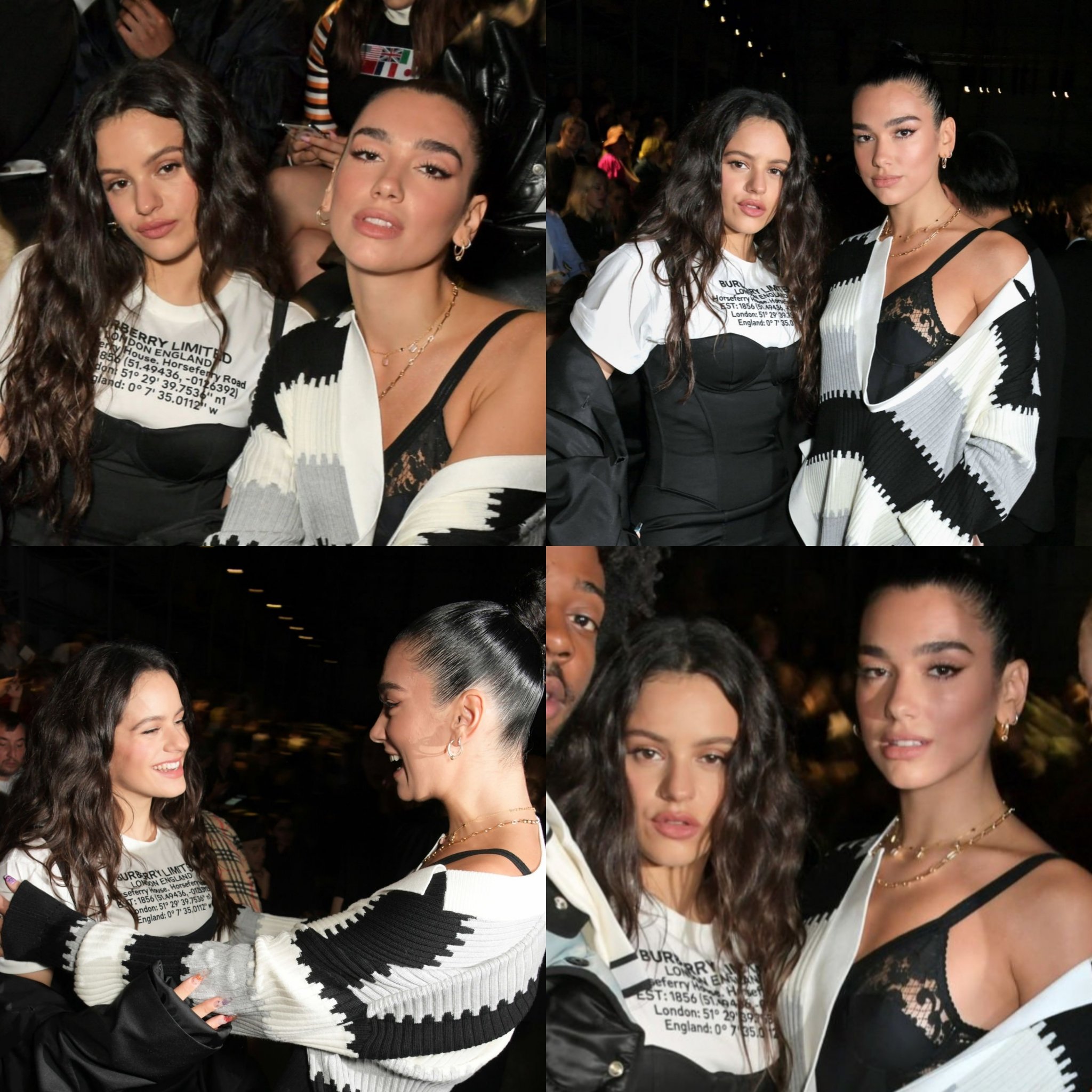 Dua Lipa and Rosalía together at an event