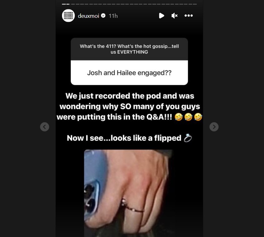 Hailee Steinfeld was rumored to be engaged to her boyfriend, Josh Allen.