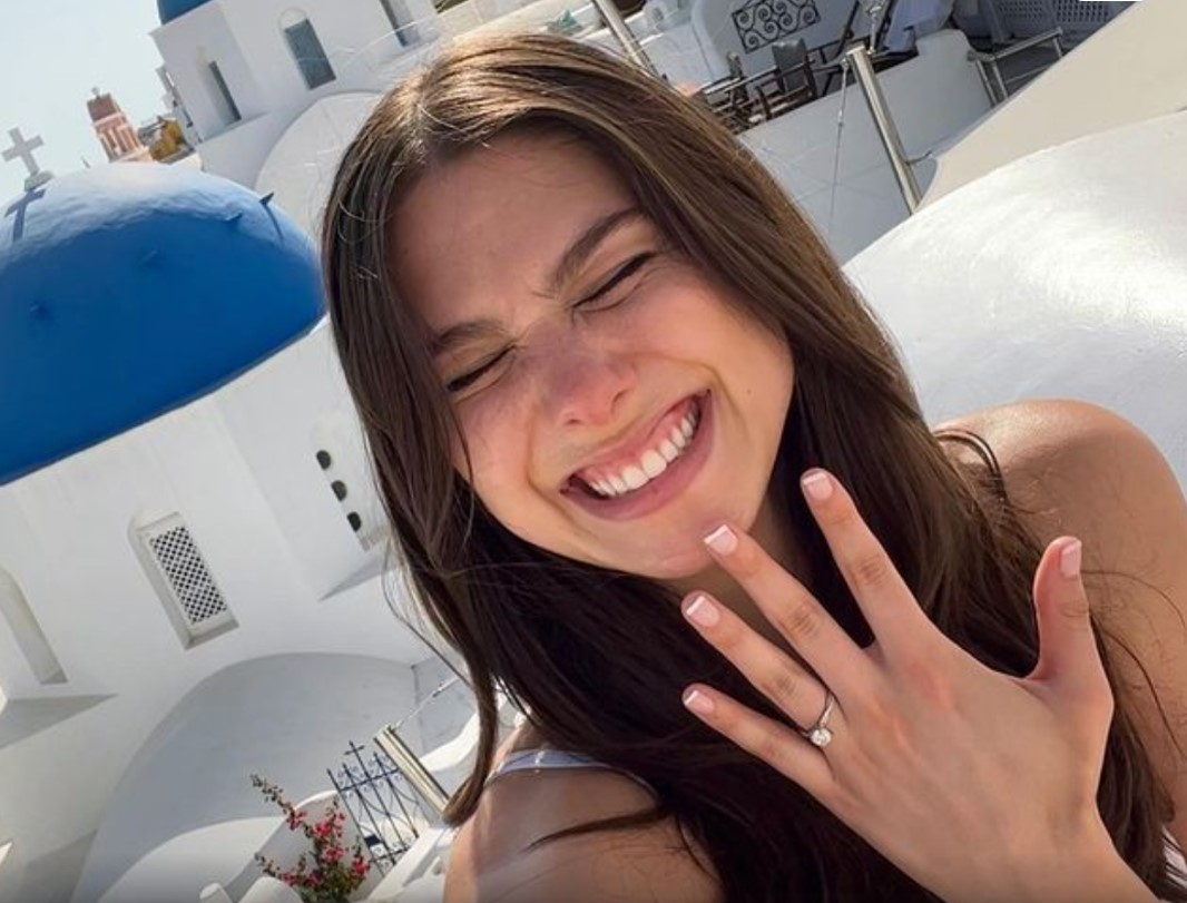 Kira Kosarin was very happy to get engaged to her boyfriend Max Chester.