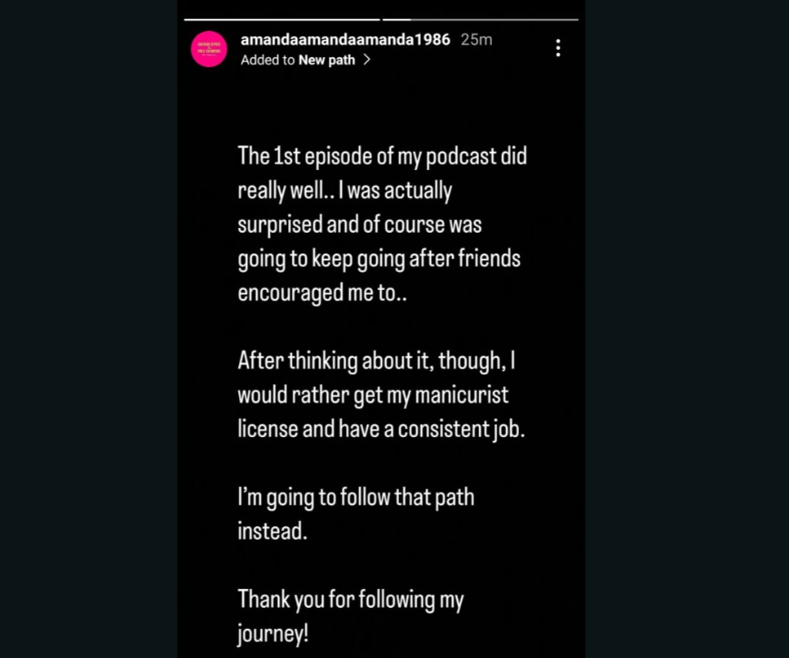 Amanda Bynes revealed that she is pausing her podcast.