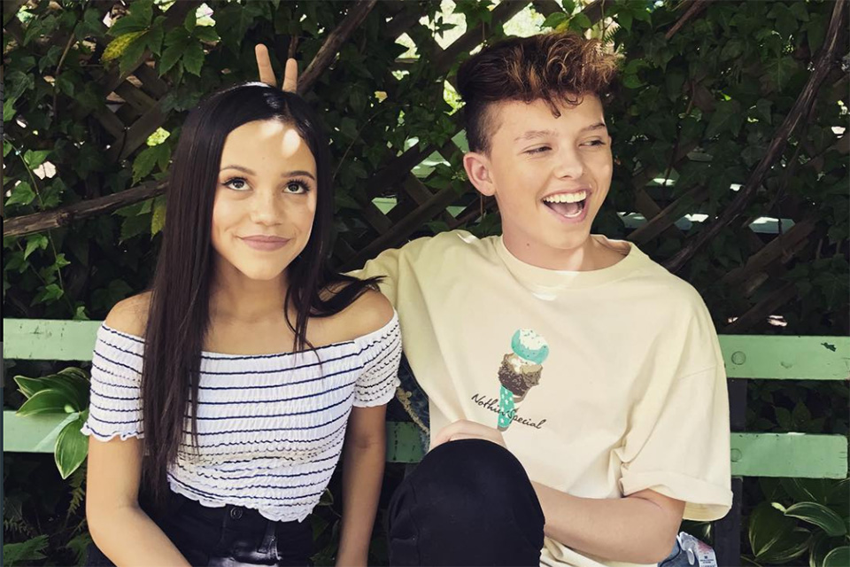 A throwback picture of Jenna Ortega and Jacob Sartorius