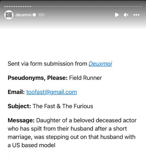 Insider report about Meadow Walker dating a US-based model after split from husband