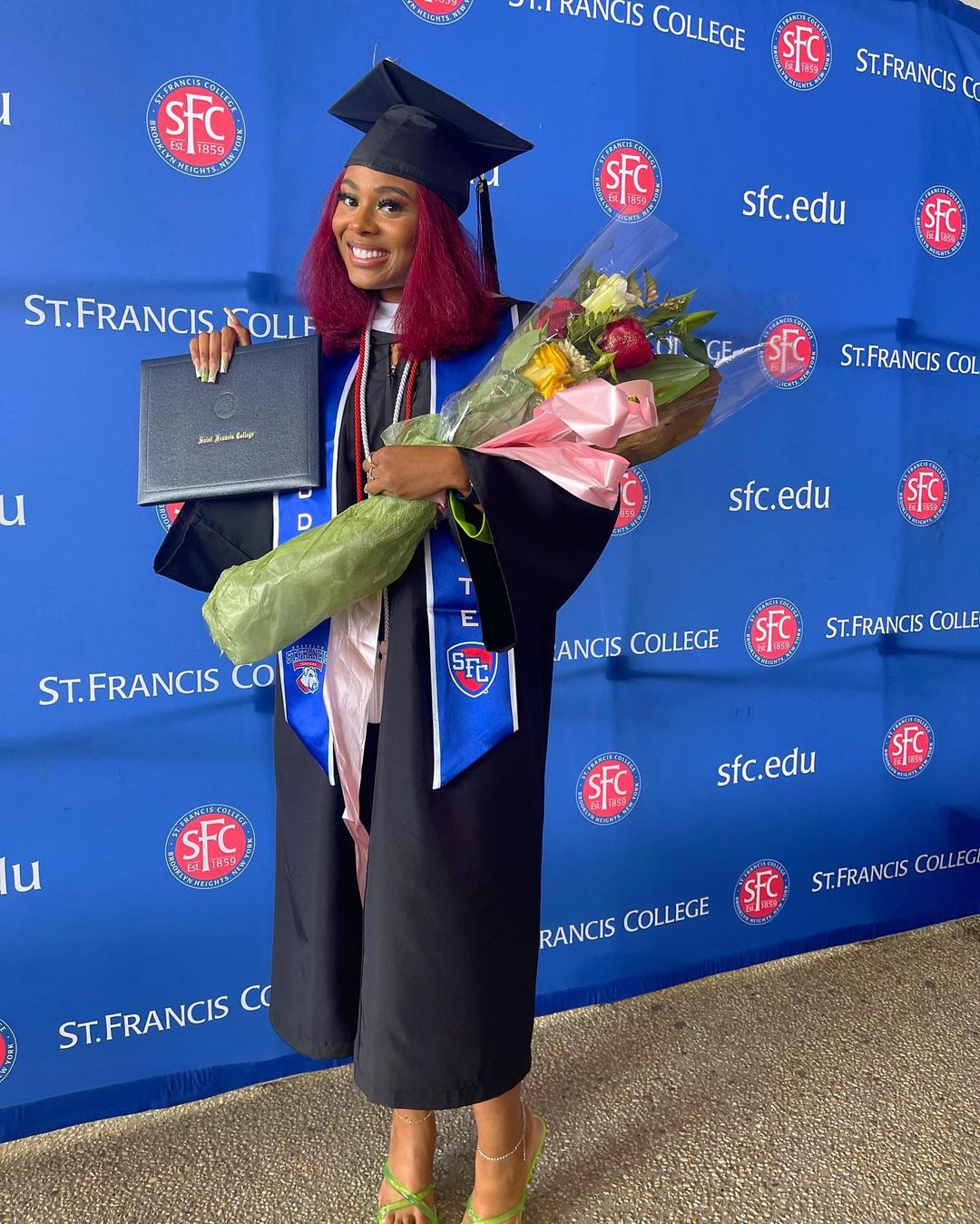 Zoe Spencer got her college education from St. Francis College.