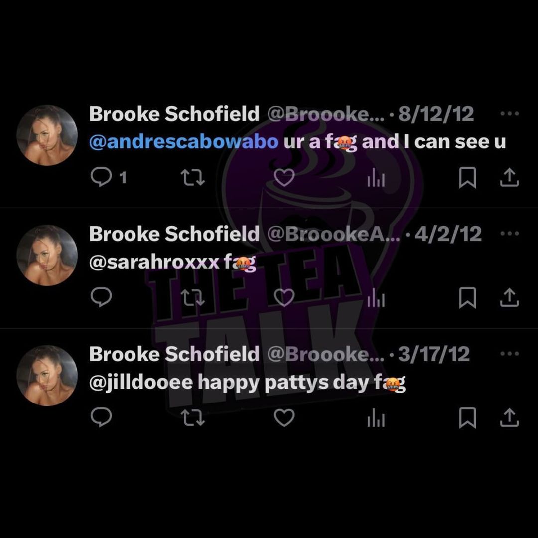 Brooke Schofield was exposed for her racist and sexist tweets.