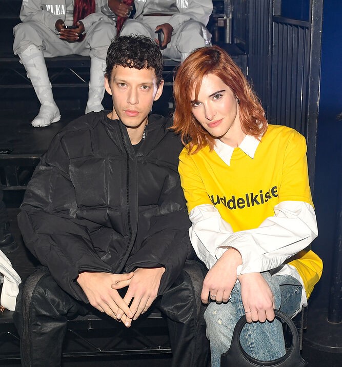 Hari Nef and her boyfriend, Ludwig Hurtado, at the 2024 PUMA event