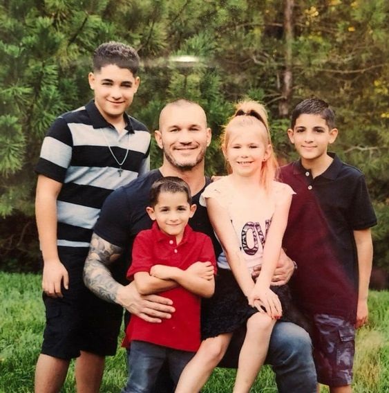 Randy Orton with his kids