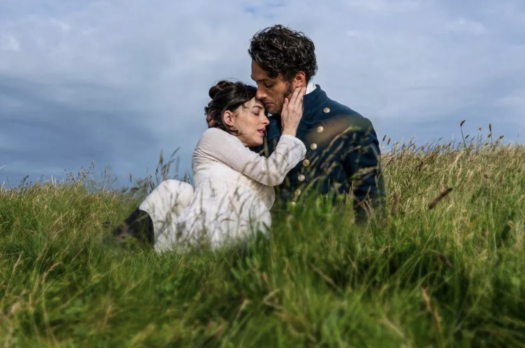 Cosmo Jarvis and Dakota Johnson from Netflix's Persuasion.