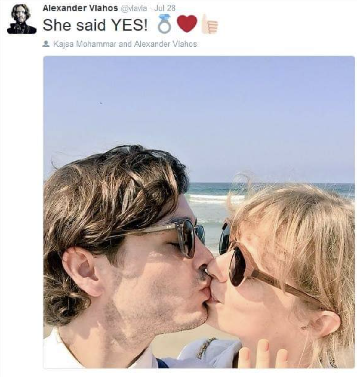 Alexander Vlahos and Kajsa Mohammar