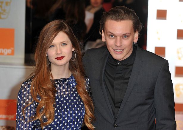 Jamie Campbell Bower with his former fiance Bonnie Wright