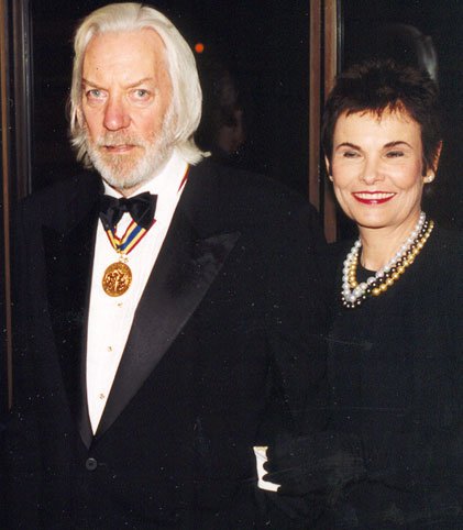 Donald Sutherland with his third wife Francine Racette.
