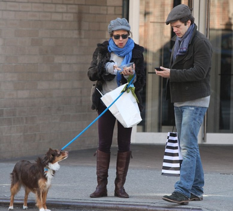 Margarita Levieva and Sebastian Stan taking a stroll in New York City.