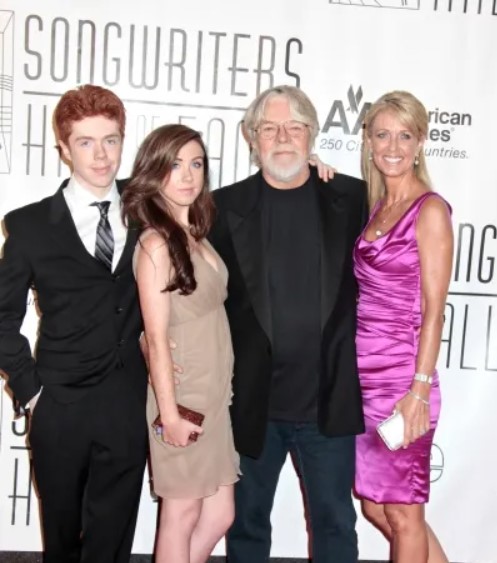 Bob Seger with his wife, Juanita Dorricott, daughter Samantha, and son Cole